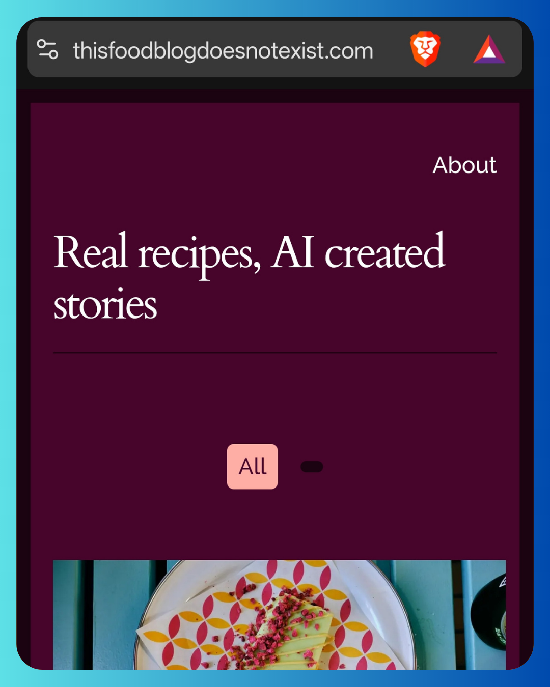 ThisFoodblog DoesNotExist